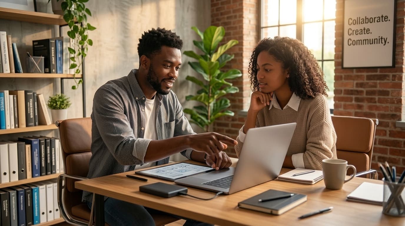 One-on-one mentorship session